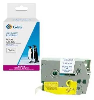 Productafbeelding van G&G 18763 G&G XL-Aufbügelband kompatibel mit Brother TZe-FA3