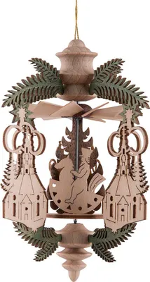 Produktbild von Christbaumschmuck Bergmann, Engel und Reiterlein (13cm) von Kreißl