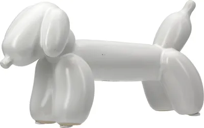 Produktbild von Gilde Figur, Dackel, Dackel Ballonhund , Ballonhund, Keramik, weiß, VE 2, L. 10 cm, B. 21 cm, H. 10 cm Höhe: 10.00 cm Breite: 20.50 cm Tiefe: 10.00cm 58582