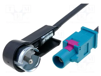 Produktbild von 1x Antennenadapter -Stecker,ISO-Stecker gewinkelt Stecker und Adapter für Autoan
