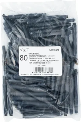 Produktbild von TSI Tintenpatronen Universal 80er Packung, schwarz