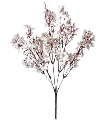 Immagine prodotto di Fiori artificiali bianchi 1 ramo decorativo di prugna mirabelle o di ciliegio