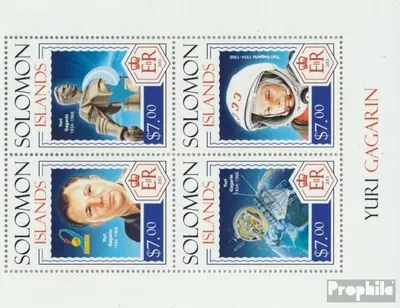 Produktbild von Briefmarken Salomoninseln 2014 Mi 2457-2460 Kleinbogen (kompl. Ausg.) postfrisch Yuri Gagarin