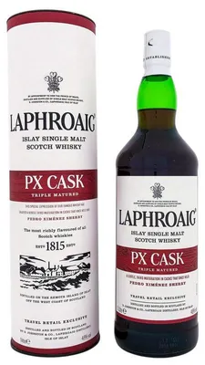 Produktbild von Laphroaig PX Cask (old Version) + Box 1000ml 48% Vol.