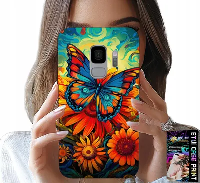 Obrázok produktu pre Puzdro Pre Samsung Galaxy S9 - Motýle Motýle Kvety Ruže Puzdro