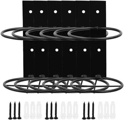 Produktbild von 6-teiliger Metallweinregal für die Wand, Rotweinhalter, Bar, Heim
