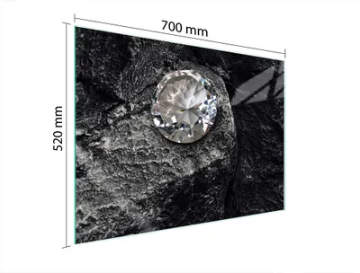 Image de Plaque De Protection Des Vitres Pour Herd 70X52 Diamant