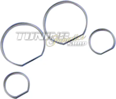 Image de Anneaux chromés Tacho anneaux Tachochrom pour BMW Série 3 E46 Limo / Touring +M3