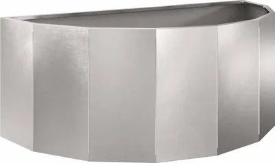 Immagine prodotto di vidaXL Fioriera argento 90 x 45 x 35 cm in acciaio inox