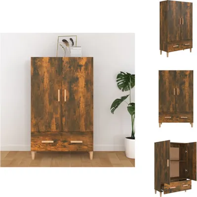 Immagine prodotto di vidaXL Credenza rovere affumicato 70x31x115 cm materiale a base di legno - Credenze