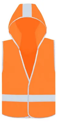Productafbeelding van Korntex - "Odense" veiligheidsvest voor kinderen, signaleringskleding LT4321 (maat 104-116) (signaaloranje)