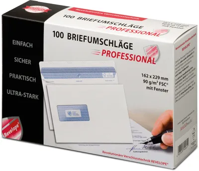 Obrázok produktu pre MAILmedia Briefumschlag REVELOPE, DIN C5, mit Fenster