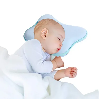 Produktbild von Kopfkissen,Memory Foam Kissen für Babys,Babyformung,Geeignet für 0–2 Jahre, blau