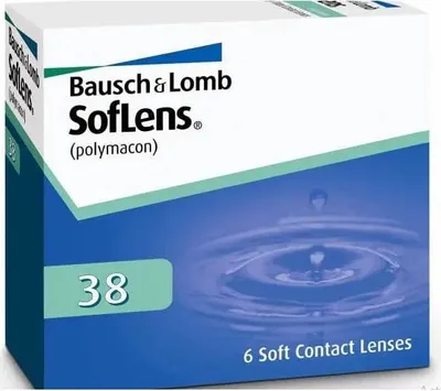 Zdjęcie produktu dla SofLens 38 6 szt. Soczewki Kontaktowe Miesięczne. BC: 8.7; Moc: -2,25