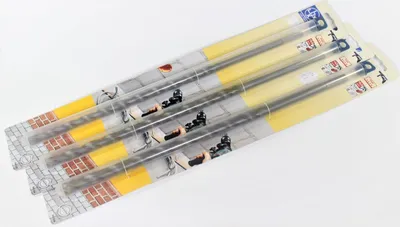 Imagen del producto de Juego de brocas para mampostería LUX, 3 piezas, ø 12, 14, 16 mm, brocas de metal duro, herramienta para perforar