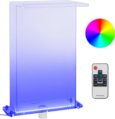 Obrázek produktu pro vidaXL Vodopádový prvek s RGB LED diodami Akryl 51 cm