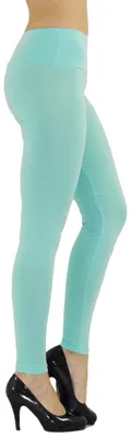 Immagine prodotto di Leggings da donna leggings lunghi a vita alta acquamarina L