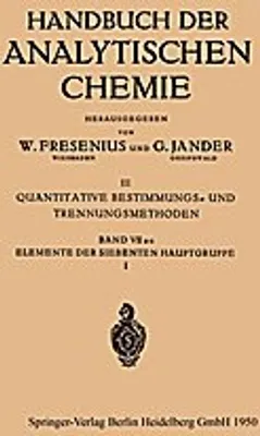 Produktbild von Elemente der Siebenten Hauptgruppe I