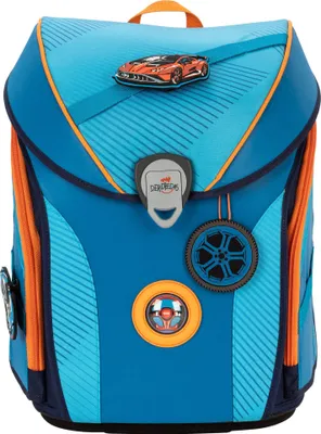 Produktbild von DerDieDas ErgoFlex MAX Superflash Schulranzenset 5-teilig Supercar hellblau