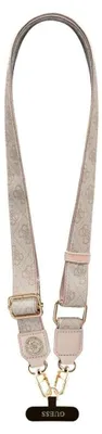 Image de Bracelet universel GUESS GUUCNP4DGMP (4GPolyuréthaneStrap Tether Patch Strass Metal Logo) rose