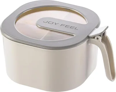 Produktbild von Gewürzbox, Gewürztöpfe, 4-Fach-Gewürz, Gewürzglas, Aufbewahrungsbox, Gewürzbehälter für Gewürze, Salz, Zucker, Gewürzgläser