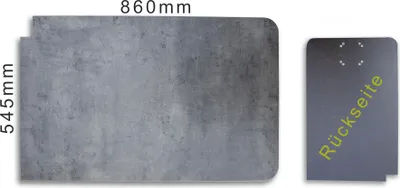 Produktbild von Tischplatte groß – Betonoptik, 86 × 54,5 cm