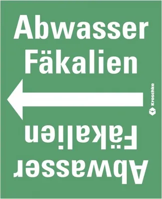 Produktbild von Dreifke® Rohrleitungsband Abwasser Fäkalien, praxisbewährt, ab Ø 50mm, grün/w...