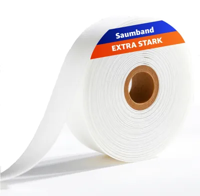 Produktbild von Versteifungsband Saumband zum Aufbügeln - 64 meter & 60 GSM - Bügelband Waschfest, Everhomely®, Waschfest