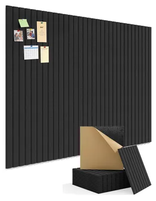 Produktbild von Pinnwand 120x90 cm, selbstklebend, für Bürowand, schwarz