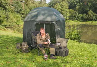 Produktbild von Anaconda Schirmzelt Shelter, 240 cm Durchmesser, 300 cm Bogenspannweite, 210-225 cm Höhe