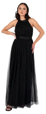 Produktbild von Anaya with Love Ladies Maxi Dress for Women Halter Neck Long Sleeveless with Bel