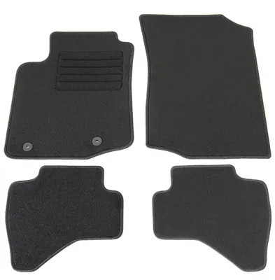 Fußmatten-Set für Citroen C1, 07/2014-07/2021, 4-teilig, Schwarz