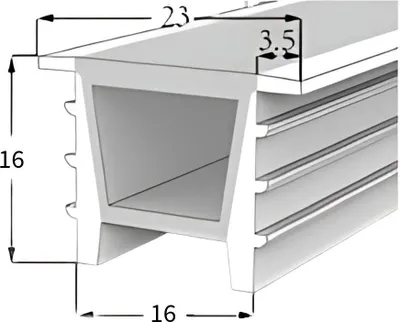 Produktbild von LED Neon Tube 16×16 mm – Silikonhülle zum Einbauen für LED-Streifen