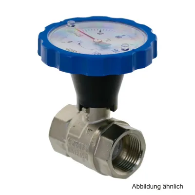 Produktbild von WESA Kugelhahn 2" IG mit Th.-Handgriff blau Pressmessing