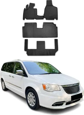 Obrázok produktu pre 2008-2020 Dodge Grand Caravan/Voyager Podlahové rohože TPE čierne 4 ks