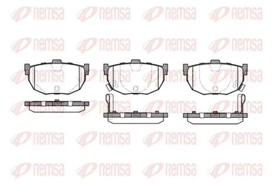 Produktbild von REMSA Bremsbeläge Satz Hinten Bremsklötze für HYUNDAI COUPE (GK) 0294.22