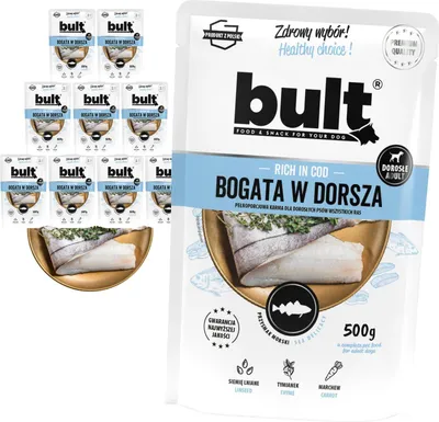 Zdjęcie produktu dla Karma Dla Psa – Mokra Karma Saszetka Mielonka Dorsz Zestaw 10X500G | Bult