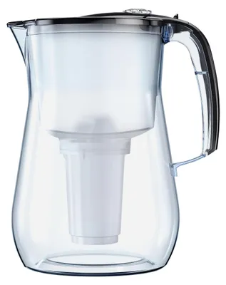 Produktbild von AQUAPHOR Provence 4.2 l CZARNY, Karaffe, 4,2 l, Schwarz, Transparent, Kunststoff, Achteckig, Provence
