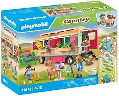Produktbild von PLAYMOBIL 71441 Country Bauernhof Café Boutique, 145 Teile, Ab 4 Jahren, Biosourcen Material