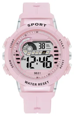Produktbild von Digitale Kinder-Armbanduhr mit Hintergrundbeleuchtung, für Outdoor, Sport, 5 Bar
