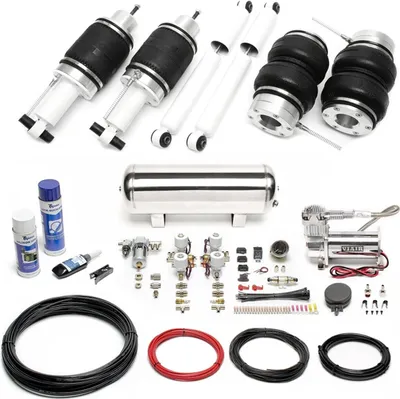 Produktbild von TA Technix Luftfahrwerk Viair Air-Ride inkl. Kompressor-Kit silber für VW Bus T3