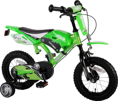 Zdjęcie produktu dla Volare motocykl dziecięcy - chłopięcy - 12 cali - zielony - dwa hamulce ręczne