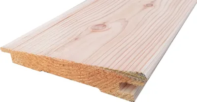 Produktbild von Keilstülpschalung, europ. Lärche, 15/26x146mm, Länge 4,00m, gehobelt, A/B