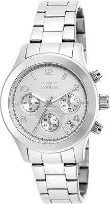 Obrázek produktu pro Invicta Angel 19216 Dámské Hodinky - Quartz Hnutí - Nerezová Ocel se Stříbrným Ciferníkem - 38 mm