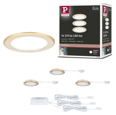 Immagine prodotto di Set di 3 luci da incasso per mobili a LED Paulmann