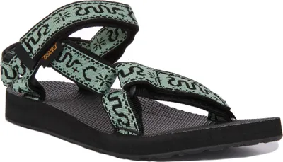 Produktbild von Teva Orig al Universal Frauen Sandal Mit Vorne Und H ten Riemen Schwarz Grün – 8 Großbritannien - 41 EU - 10 US / Schwarz Grün