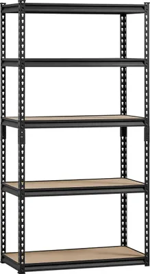 Obrázok produktu pre Skladové police 16" H x 32" Š x 62,8" V 5-poschodové skladové regály do garáže