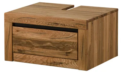 Immagine prodotto di MASSIVMOEBEL24 | Mobile lavabo in legno di rovere 70x50x37 oliato - natur MONTREUX #52