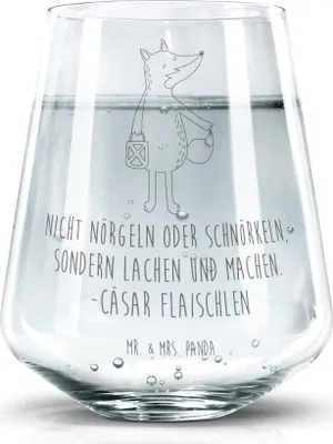 Produktbild von Mr. & Mrs. Panda Becherglas Fuchs Laterne - Transparent - Geschenk, Optimistisch, Glasbecher, Sankt Martin, Trinkglas, Wasserglas, Positiv, Saftglas, Glas, Füchse
