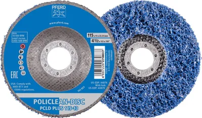 Zdjęcie produktu dla PFERD POLICLEAN discs PCLD, 11,5 cm, 1 szt.